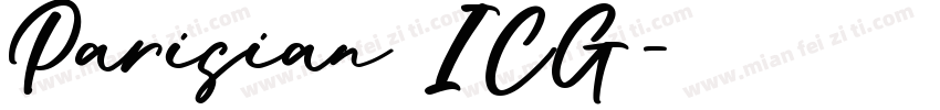 Parisian ICG字体转换